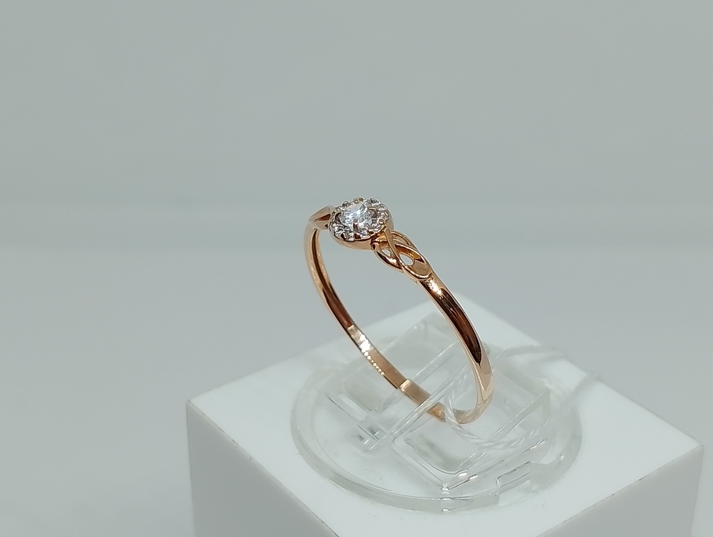 КОЛКМИ585 КОЛЬЦО С КАМНЯМИ (Au 585)