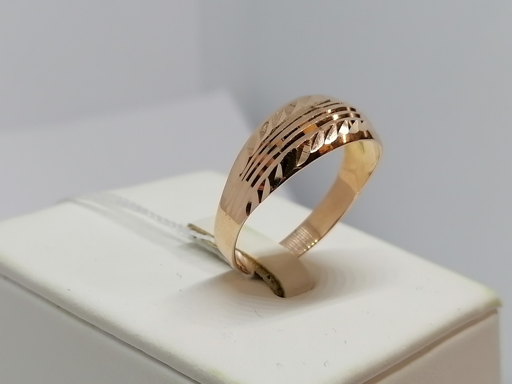 А 012617 КОЛЬЦО БЕЗ КАМНЯ (Au 585)