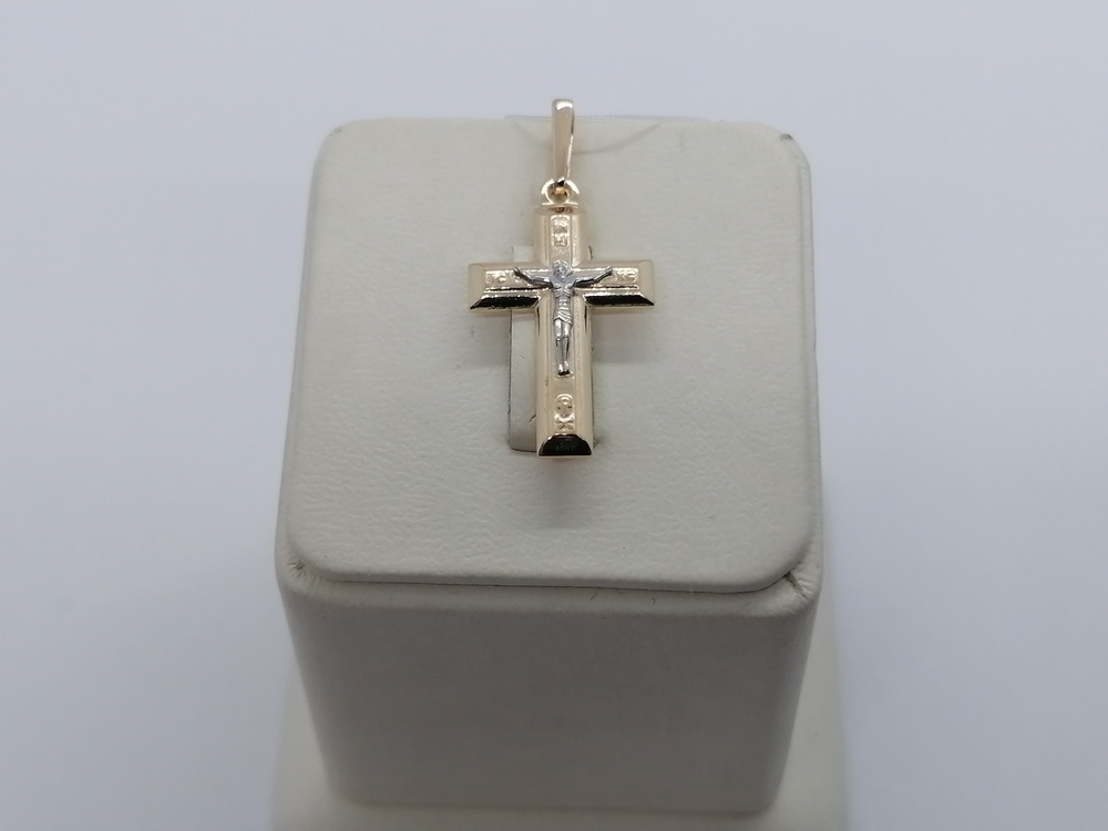 ПОДВЕСКА КРЕСТ без камня (Au 585)