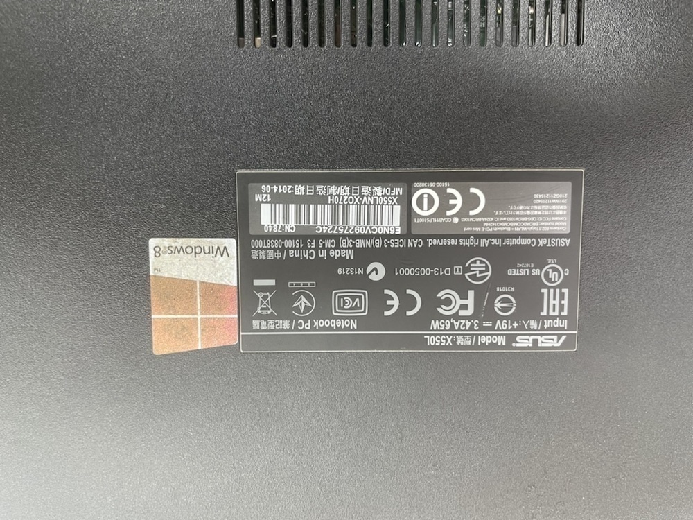 Ноутбук ASUS X550L; Core i3-4010U, GeForce 840M, 4 Гб, 500 Гб