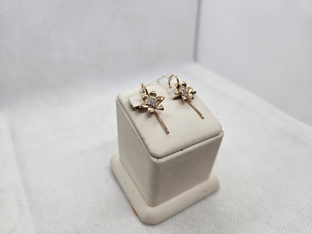 СКМИ585 СЕРЬГИ С КАМНЯМИ (Au 585)