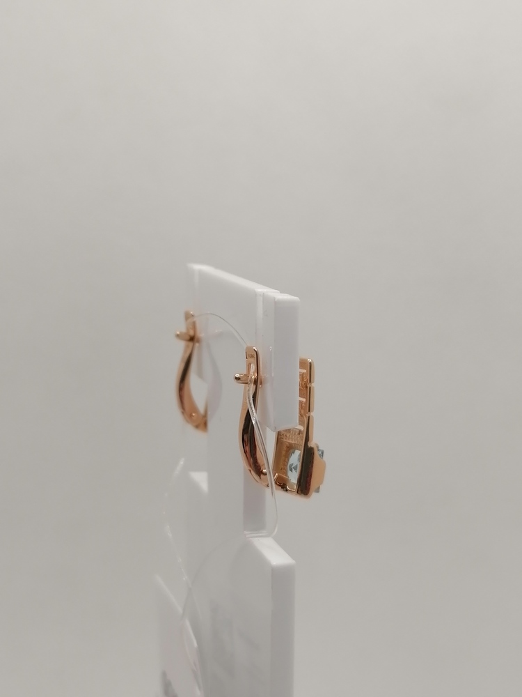 СЕРЬГИ С КАМНЕМ (Au 585)