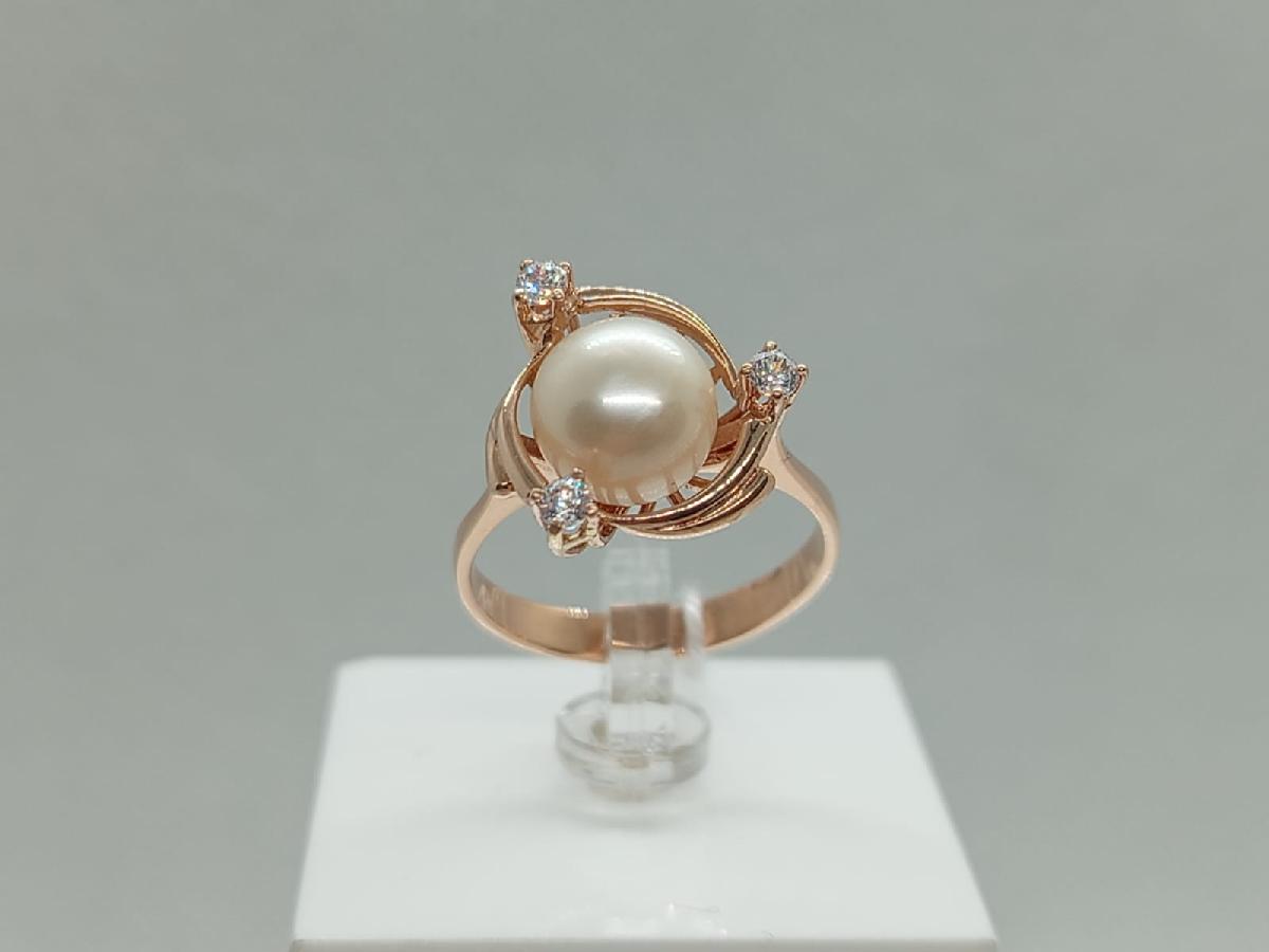 КОЛЬЦО С КАМНЯМИ (Au 585)