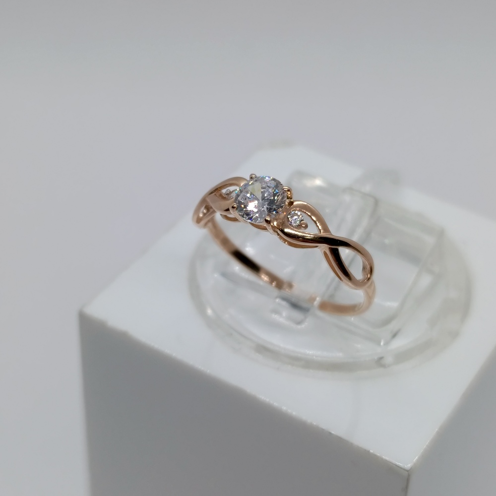 КОЛЬЦО С КАМНЯМИ (Au 585)