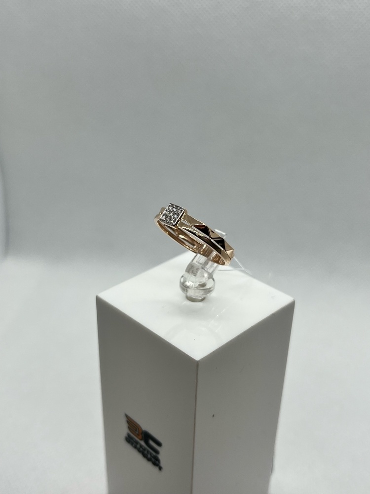 КОЛЬЦО С КАМНЯМИ (Au 585)