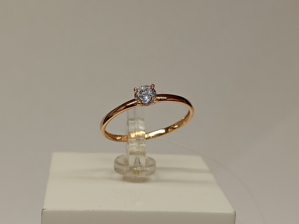 КОЛЬЦО С КАМНЕМ (Au 585)