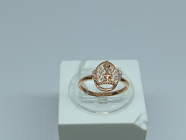 КОЛЬЦО С КАМНЯМИ (Au 585)