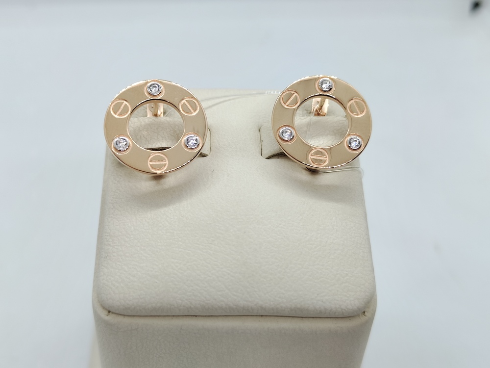 СЕРЬГИ С КАМНЯМИ (Au 585)