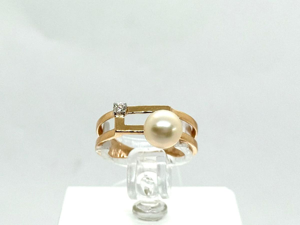 КОЛЬЦО Жемчуг с камнем (Au 585)