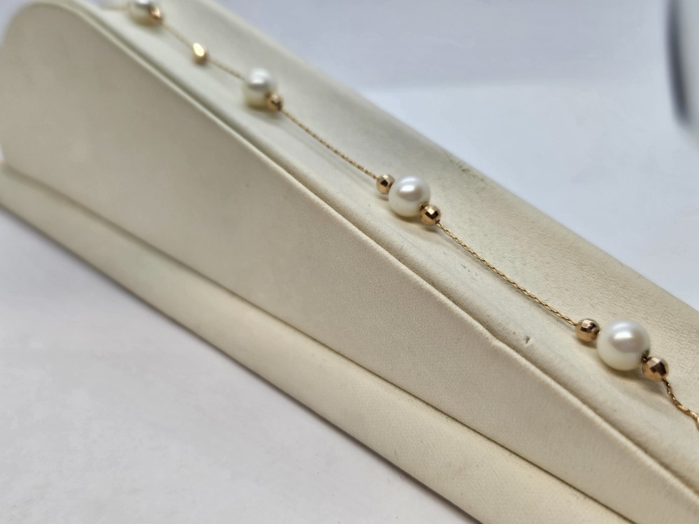 Б585 БРАСЛЕТ С КАМНЯМИ (Au 585)