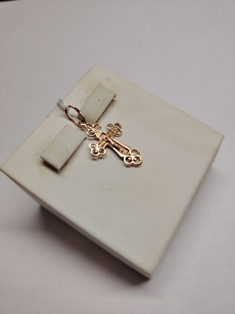 ПОДКБК585 ПОДВЕСКА КРЕСТ БЕЗ КАМНЯ (Au 585)