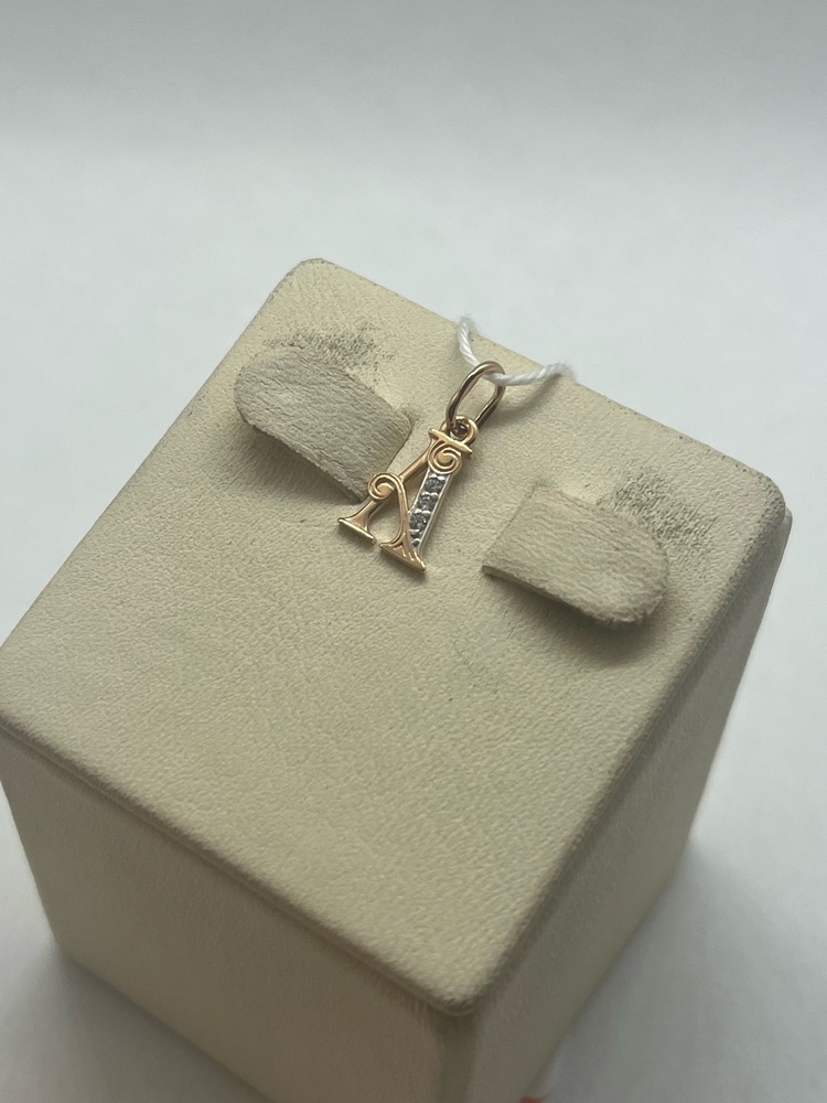 ПОДВЕСКА БУКВА А Au 585