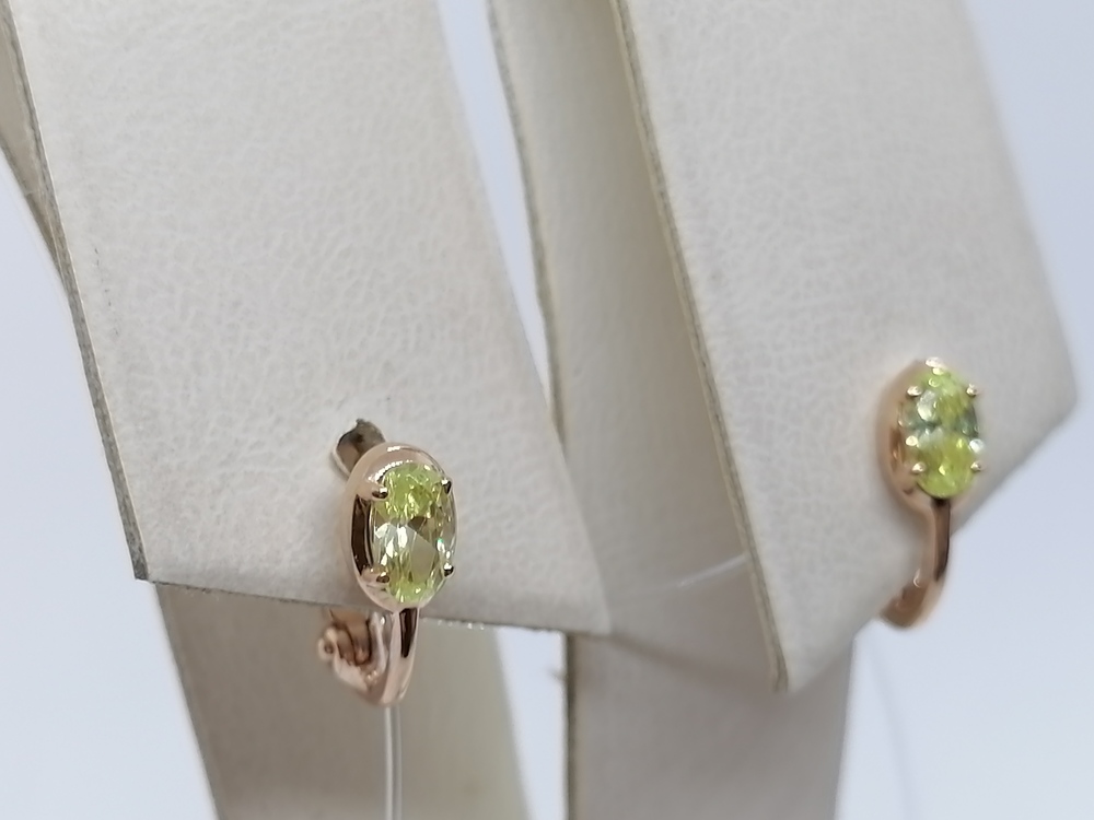 СЕРЬГИ С КАМНЕМ (Au 585)