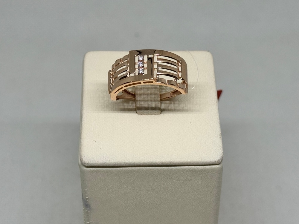 КОЛЬЦО С КАМНЯМИ (Au 585)