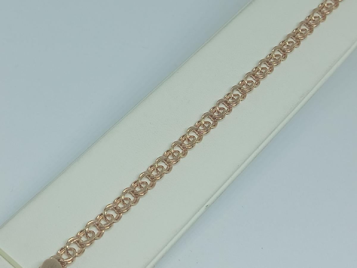 Арабский Бисмарк Б060 БРАСЛЕТ ПУСТОТЕЛЫЙ Бисмарк (Au 585)