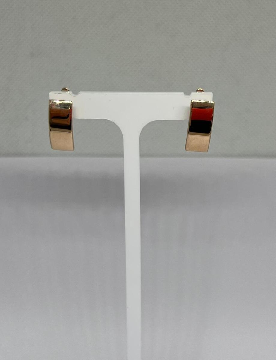 СБКМ585 СЕРЬГИ БЕЗ КАМНЯ (Au 585)