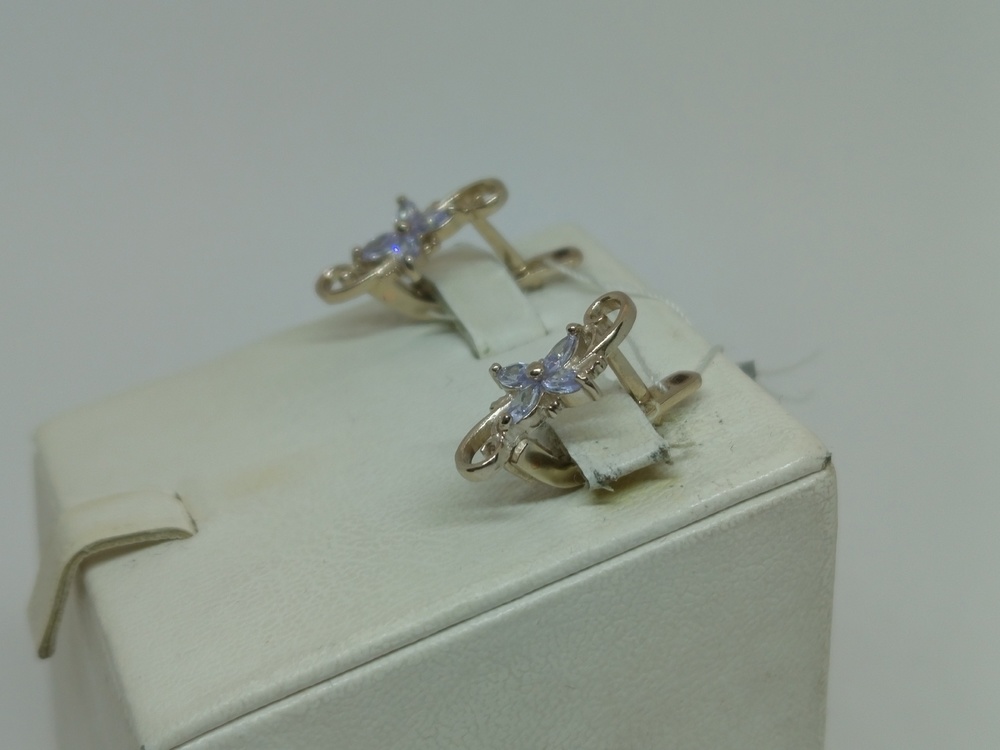 СЕРЬГИ С КАМНЯМИ (Au 585)