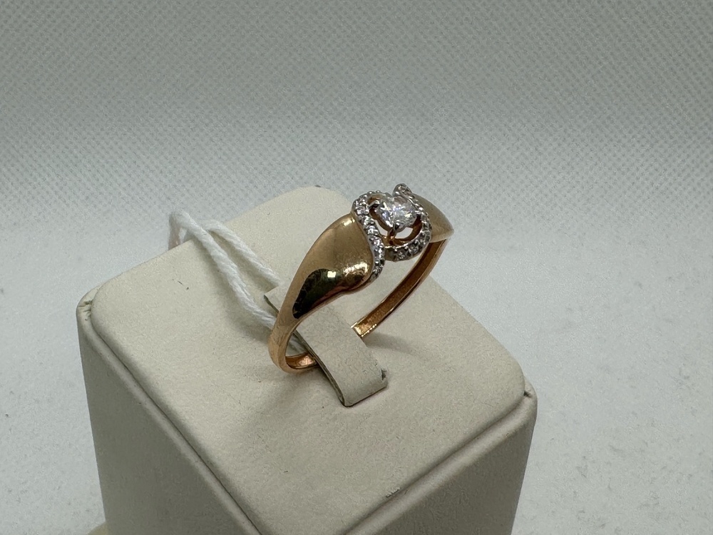 КОЛЬЦО С КАМНЯМИ (Au 585)