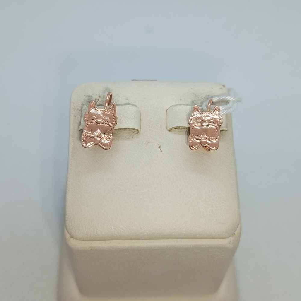 СЕРЬГИ БЕЗ КАМНЯ (Au 585)