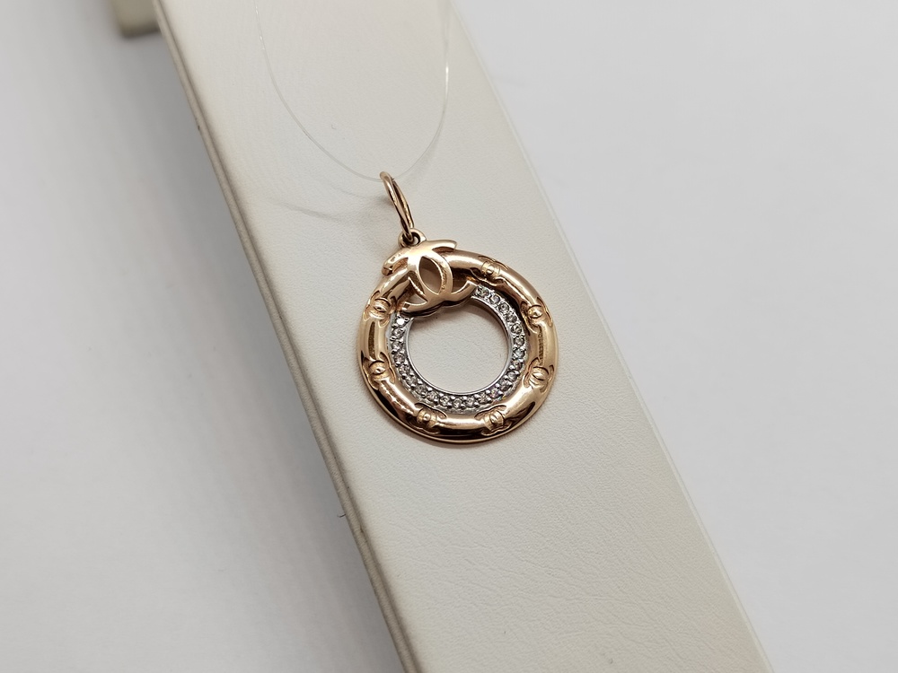 П13215756 ПОДВЕСКА С КАМНЯМИ (Au 585)