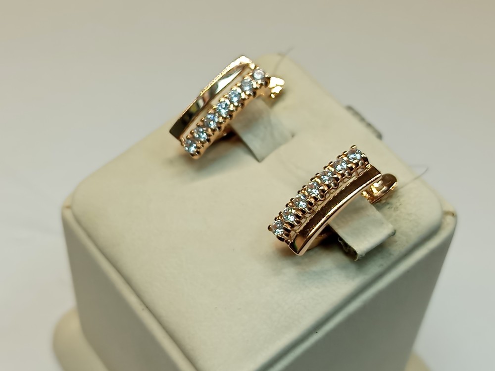 СЕРЬГИ С КАМНЯМИ (Au 585)