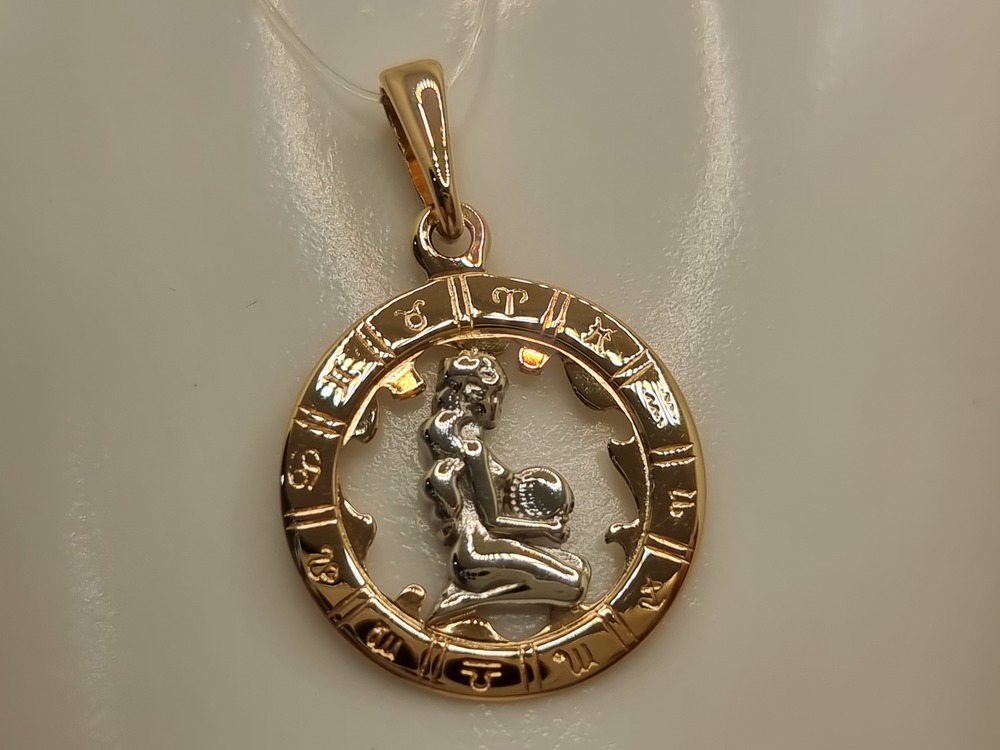 ПОДВЕСКА ЗНАК ЗОДИАКА ДЕВА (Au 585)
