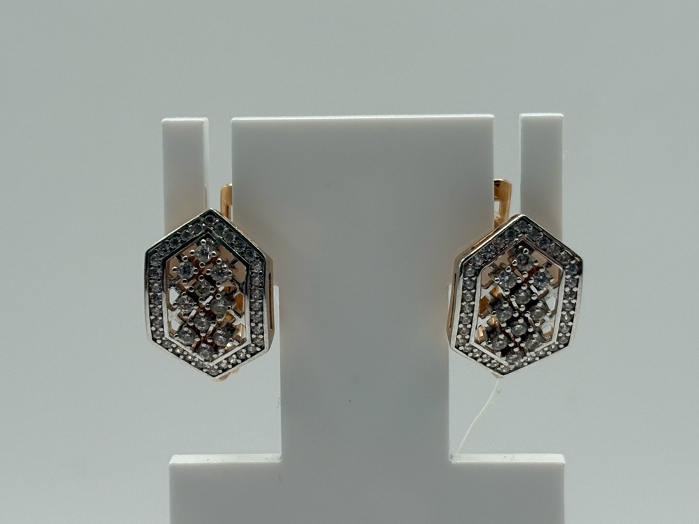 СЕРЬГИ С КАМНЯМИ (Au 585)