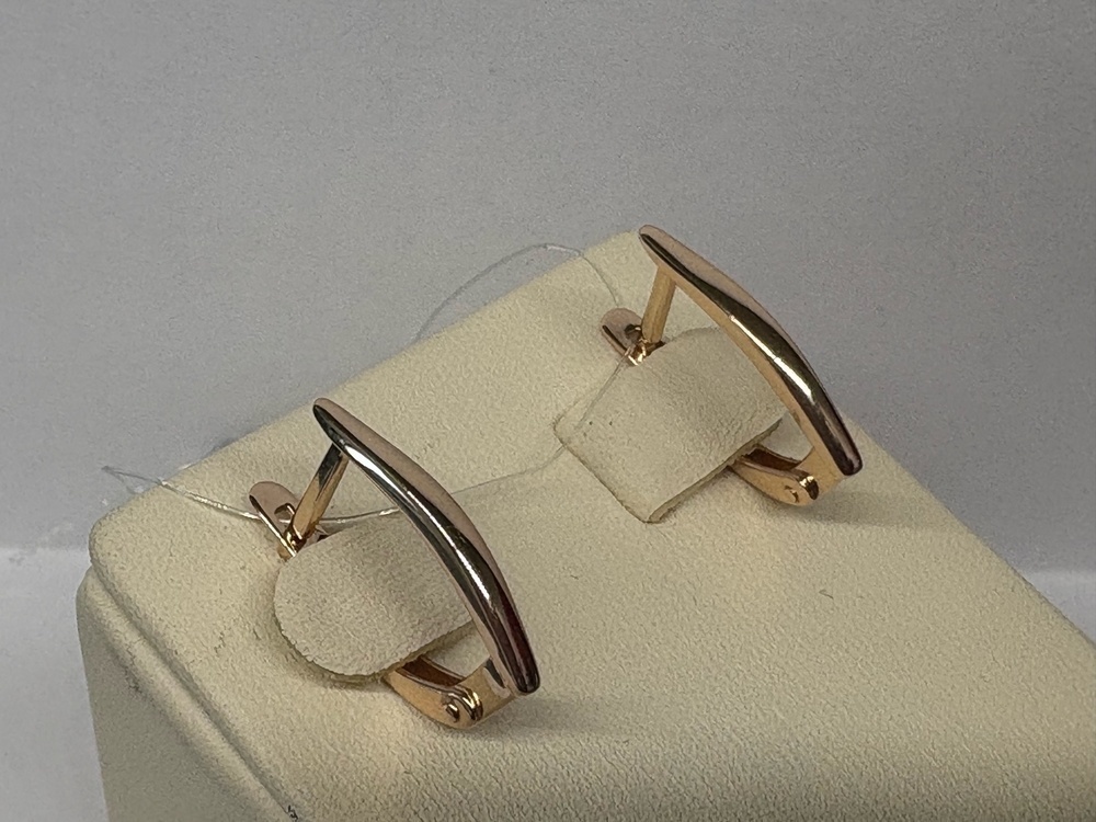 СЕРЬГИ БЕЗ КАМНЯ (Au 585)