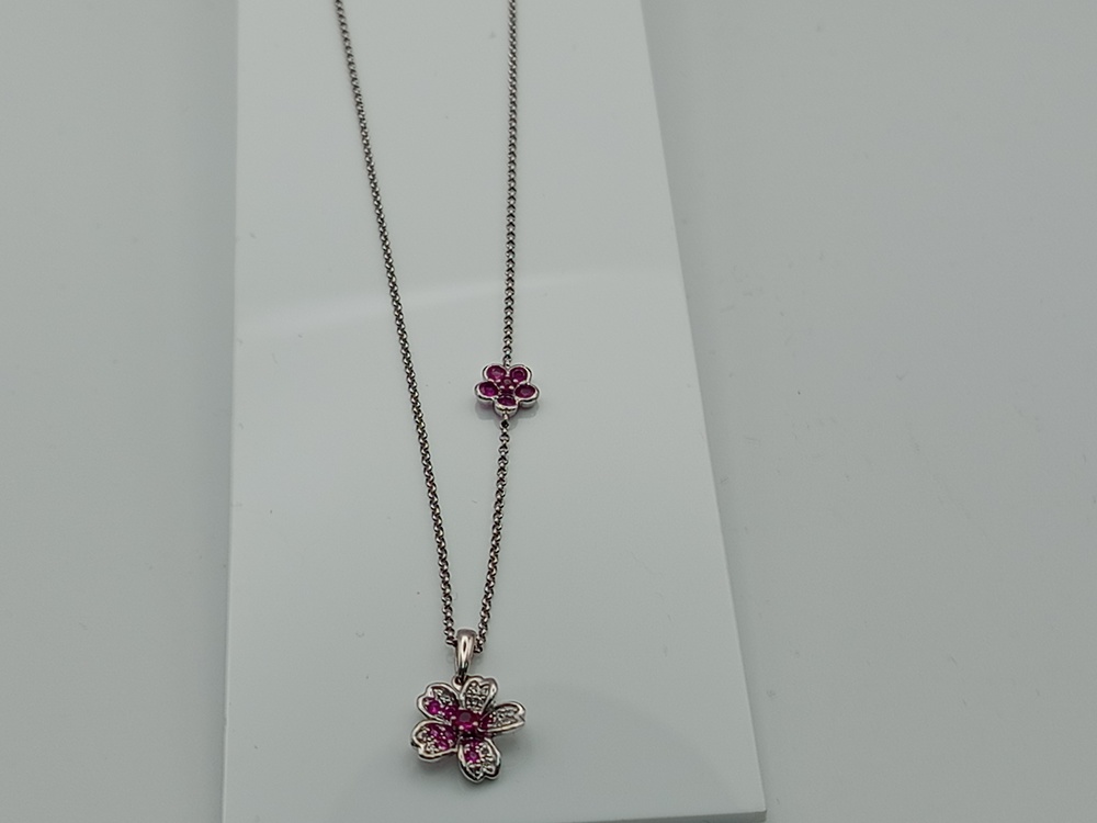 КОЛЬЕ С КАМНЯМИ Au 585