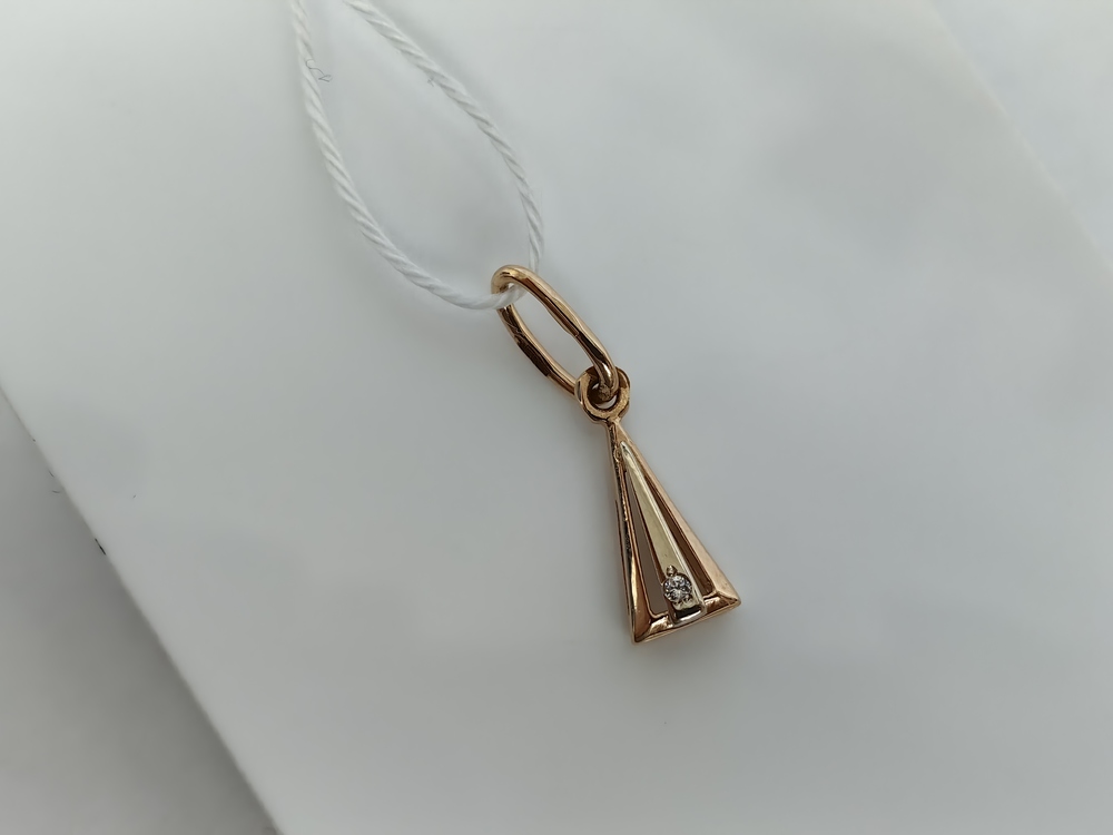 ПОДКМ585 ПОДВЕСКА С КАМНЕМ (Au 585)