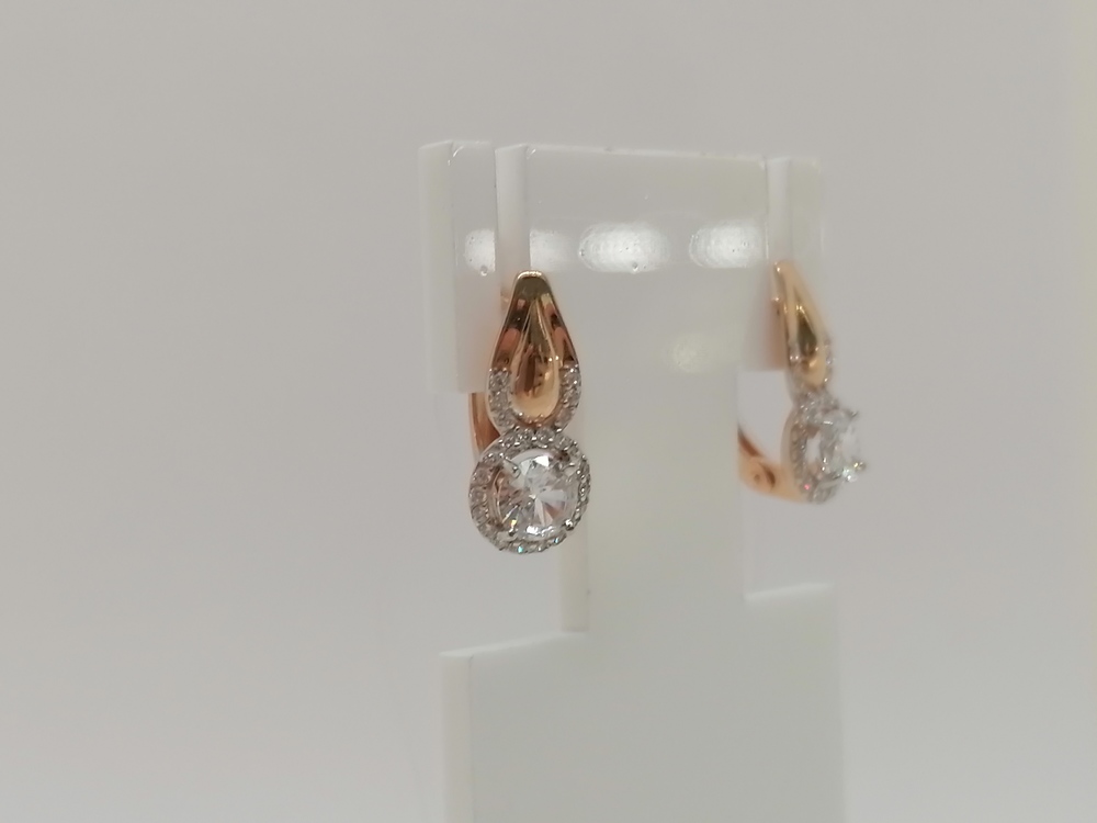 СЕРЬГИ С КАМНЯМИ (Au 585)