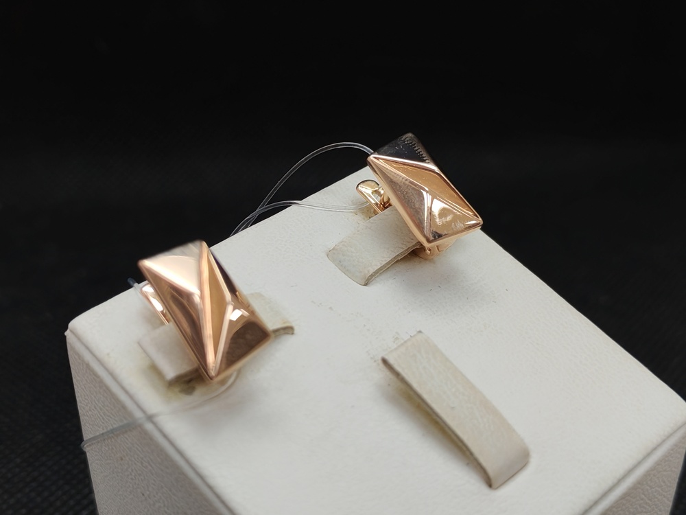 СЕРЬГИ БЕЗ КАМНЯ (Au 585)