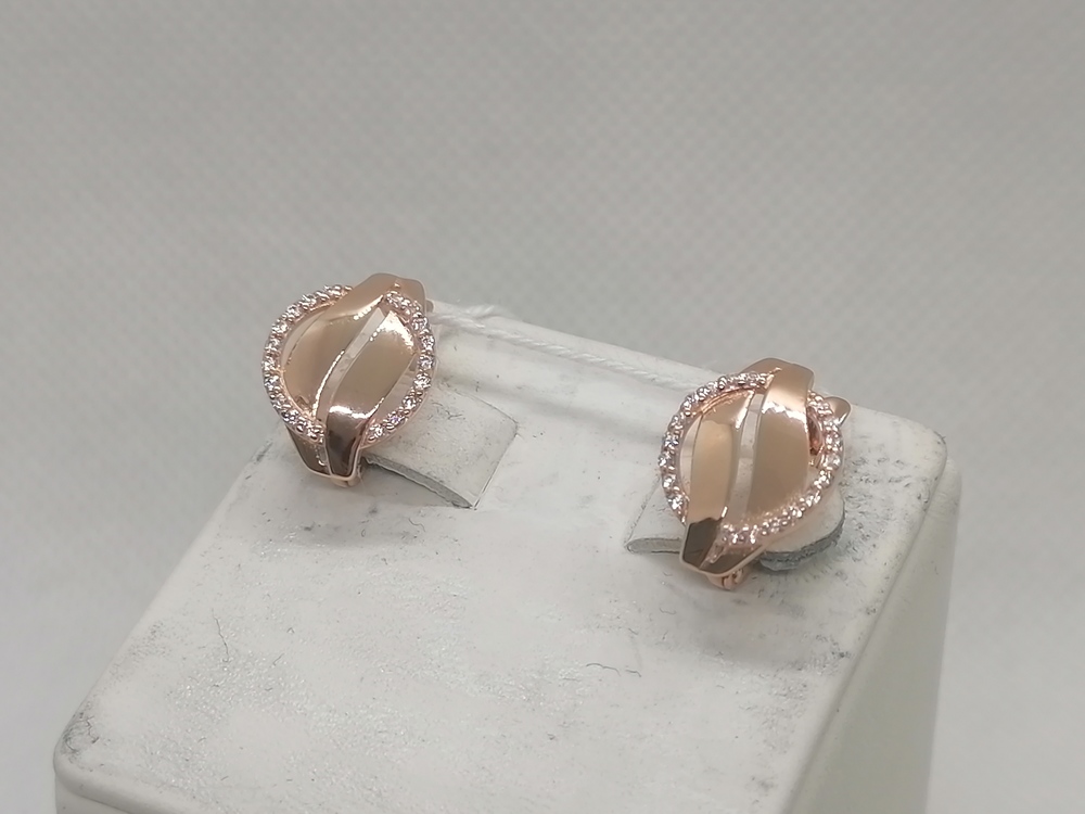 СКМИ585 СЕРЬГИ С КАМНЯМИ (Au 585)