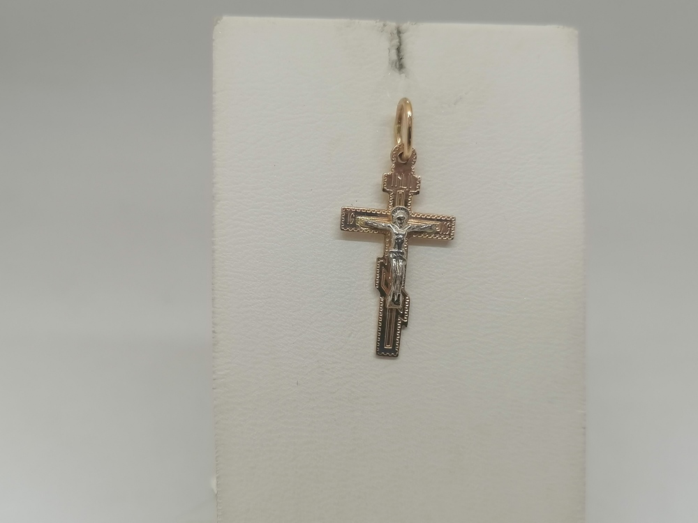 810-00268-10-00-00-02 ПОДВЕСКА КРЕСТ без камня (Au 585)