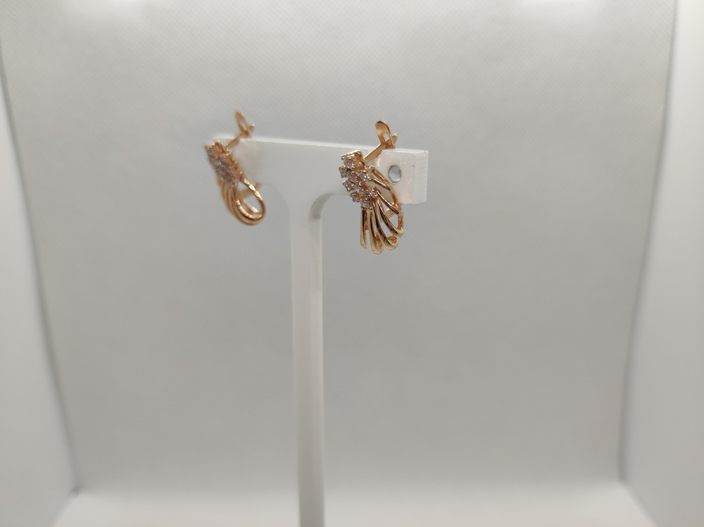 СКМИ585 СЕРЬГИ С КАМНЯМИ (Au 585)