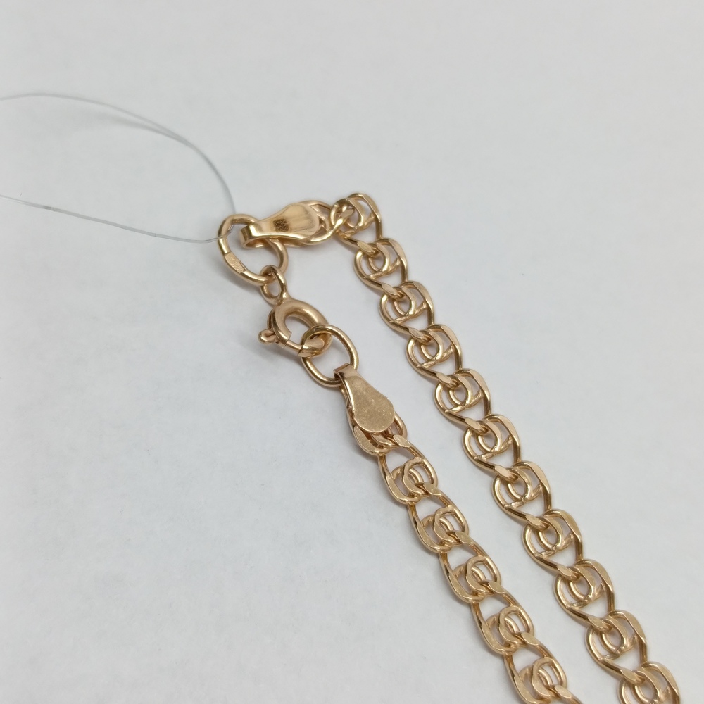 8060270П-60 ЦЕПЬ ПУСТОТЕЛАЯ Лав (Au 585)