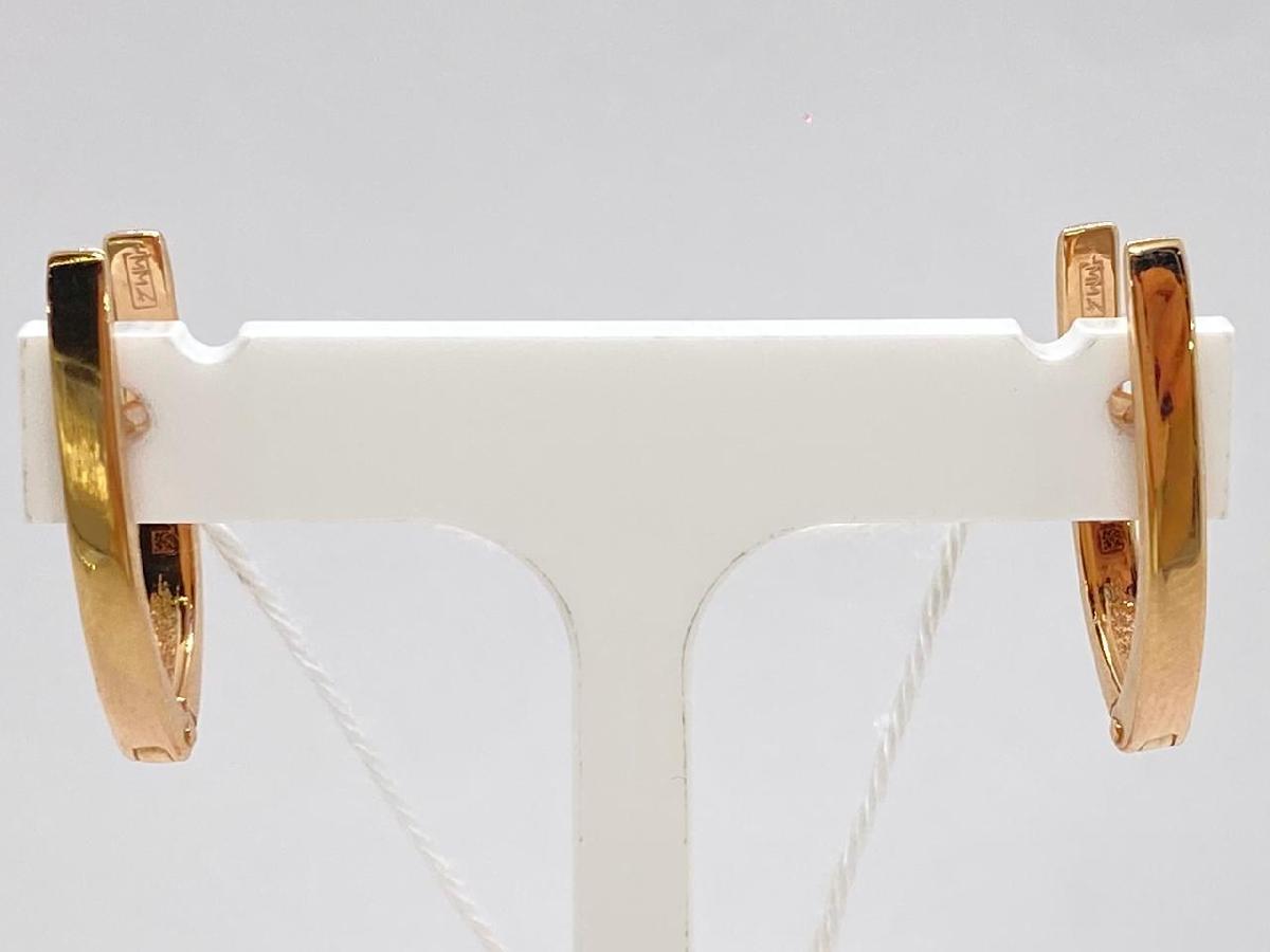 СБКМ585 СЕРЬГИ БЕЗ КАМНЯ (Au 585)