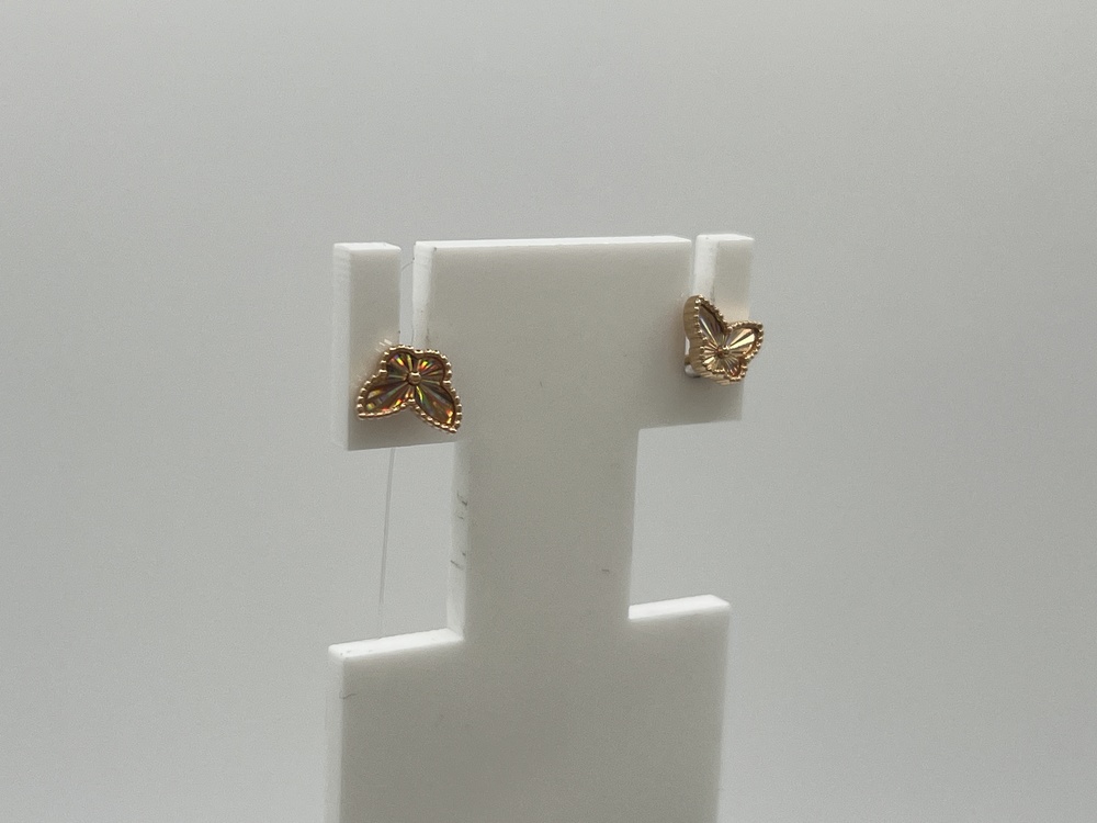 СЕРЬГИ ПУСЕТЫ без камня (Au 585)