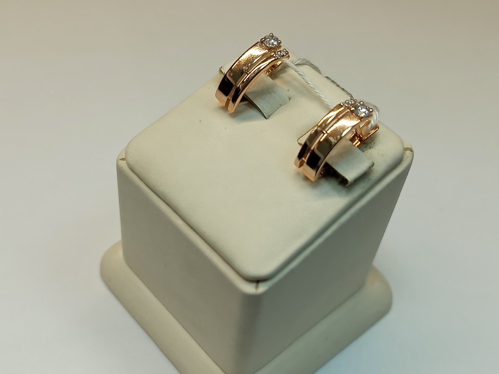 СКМИ585 СЕРЬГИ С КАМНЯМИ (Au 585)