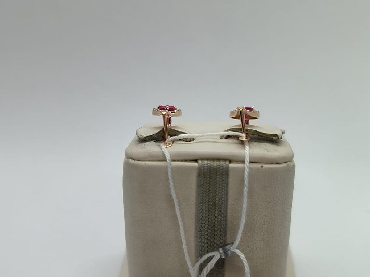 СКМИ585 СЕРЬГИ С КАМНЯМИ (Au 585)