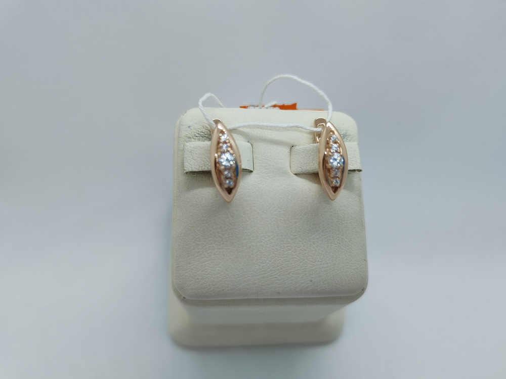 СКМИ585 СЕРЬГИ С КАМНЯМИ (Au 585)