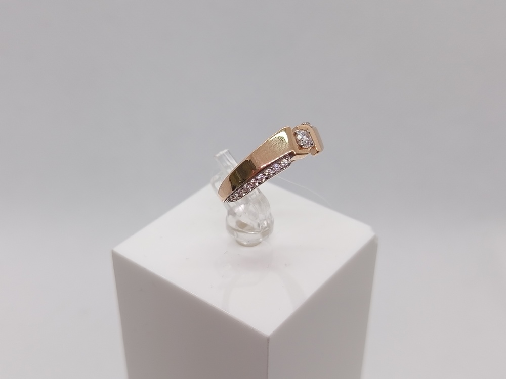 КОЛЬЦО С КАМНЯМИ (Au 585)