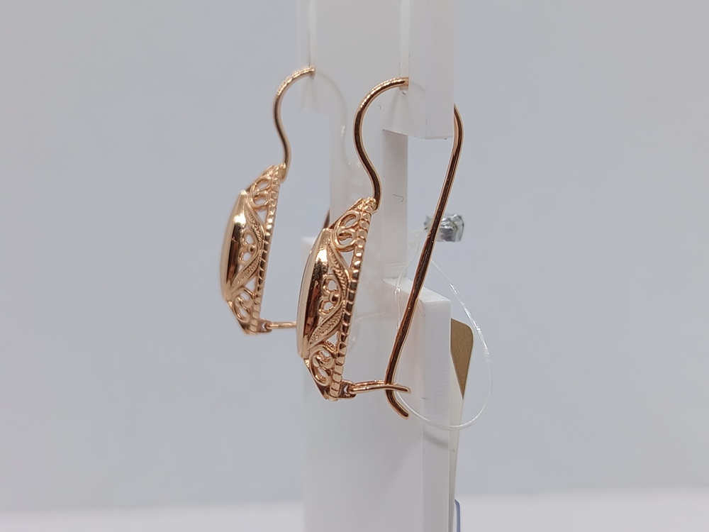 2683 СЕРЬГИ ПЕТЕЛЬКА без камня (Au 585)