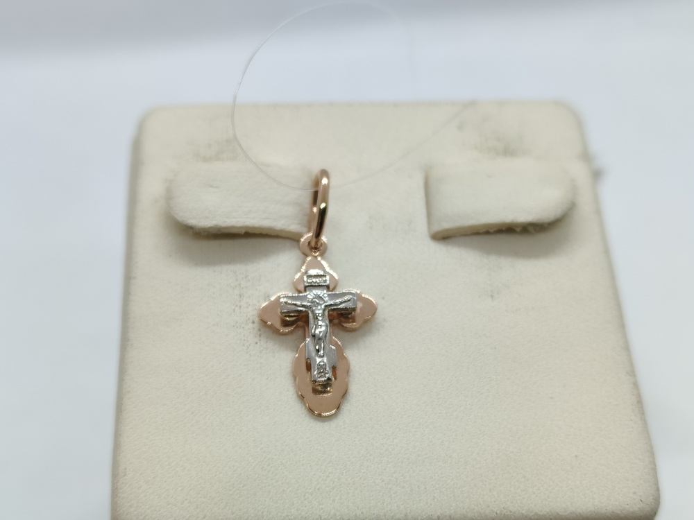 ПОДВЕСКА КРЕСТ без камня (Au 585)