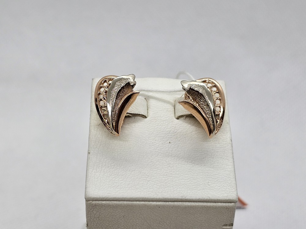 СЕРЬГИ БЕЗ КАМНЯ (Au 585)