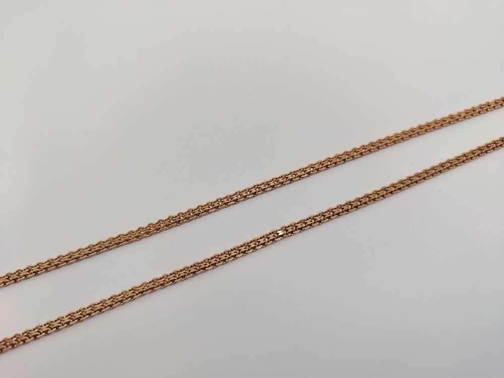 8050202П-50 ЦЕПЬ ПУСТОТЕЛАЯ Бисмарк машинный (Au 585)