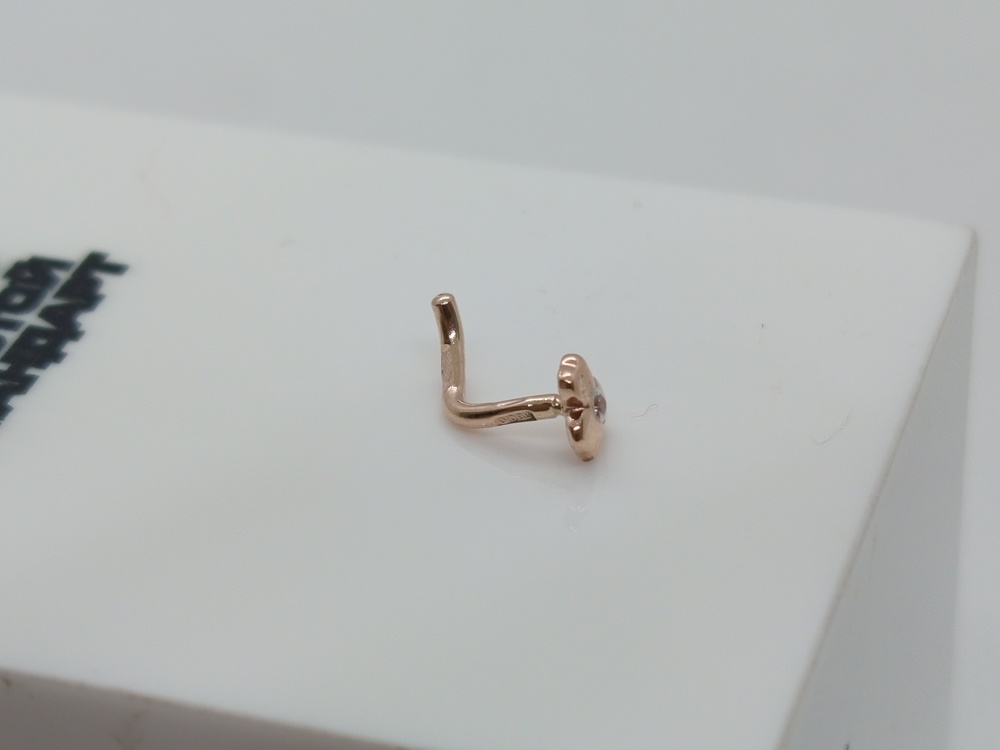 ПИРСИНГ С КАМНЕМ (Au 585)