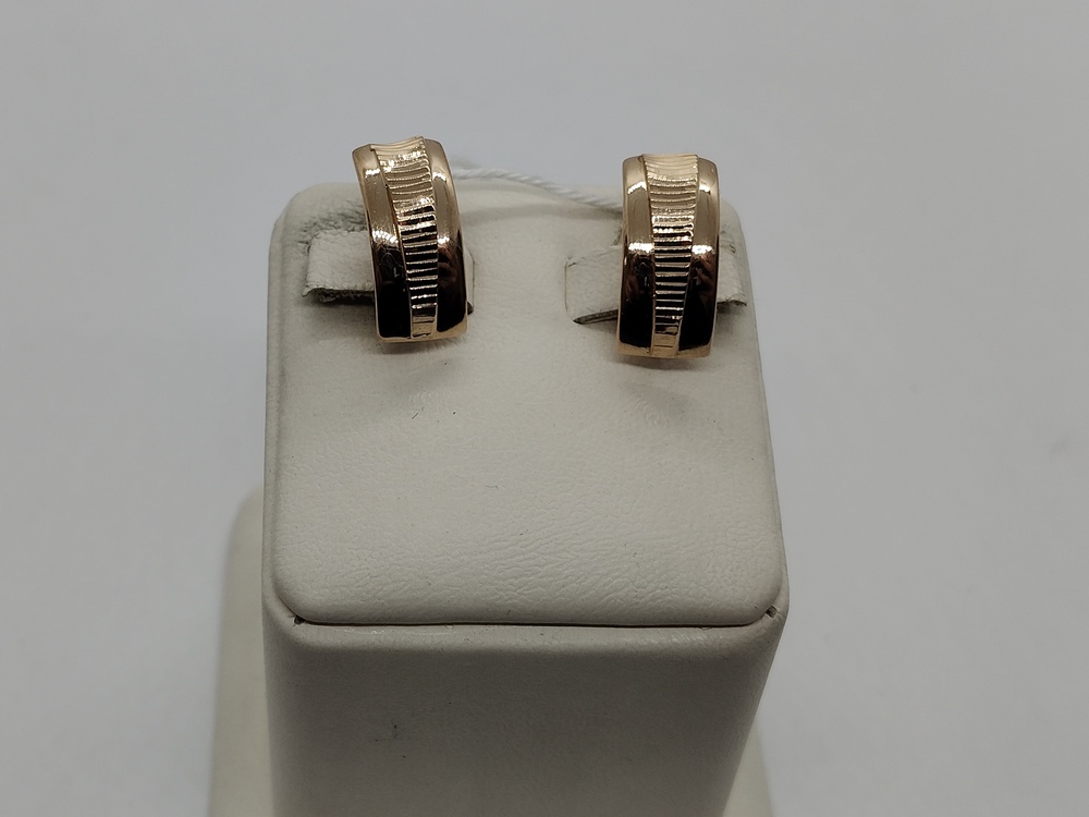 СЕРЬГИ БЕЗ КАМНЯ (Au 585)