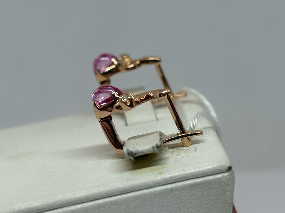 СКМИ585 СЕРЬГИ С КАМНЯМИ (Au 585)