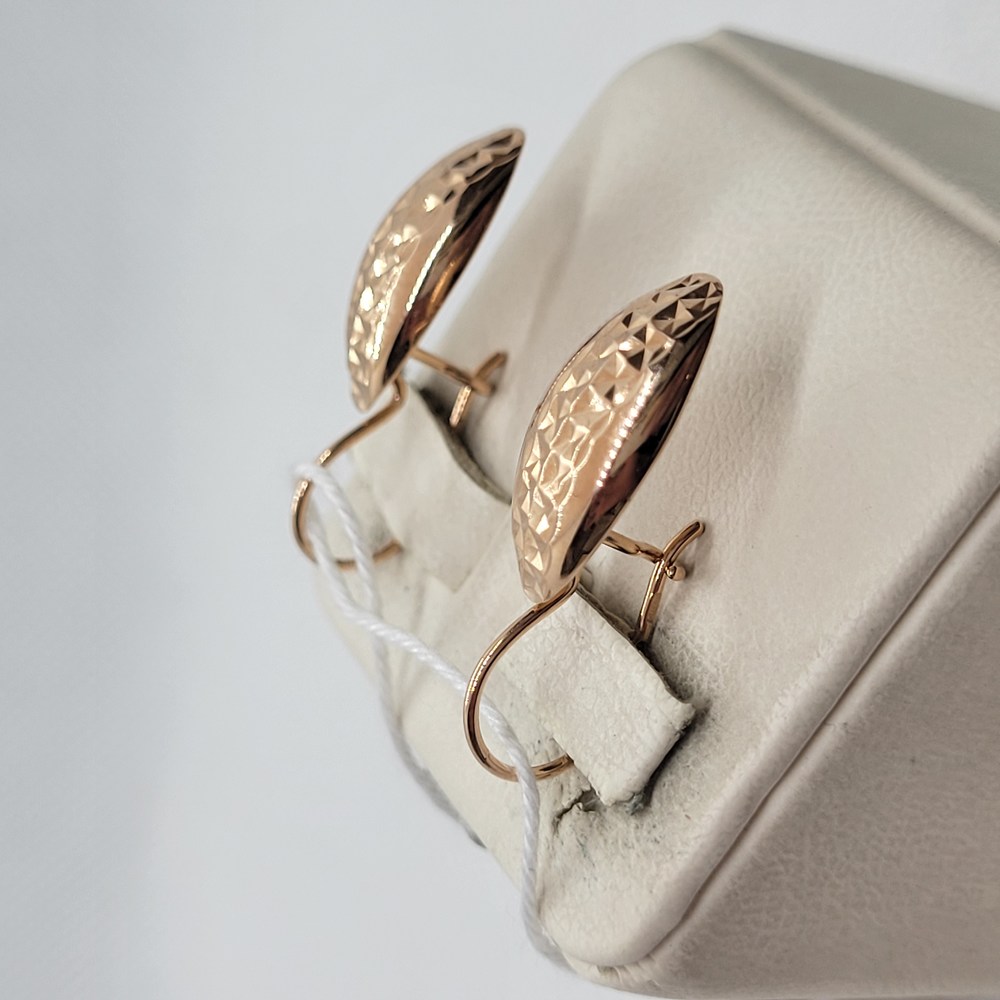 СБКМ585 СЕРЬГИ БЕЗ КАМНЯ (Au 585)